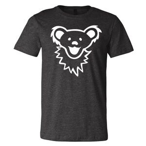 Grey T-Shirt with Grateful Dead Dancing Bear Graphic